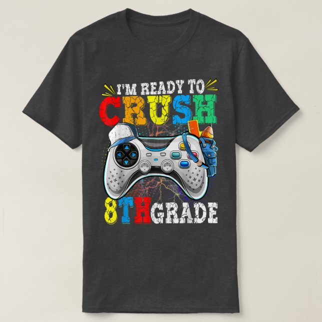 Ich bin bereit, das Video der 8. Klasse wieder in  T-Shirt (Design vorne)