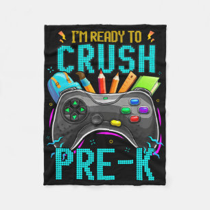 Ich bin bereit, das Video-Spiel "Pre-k CK to Schoo Fleecedecke