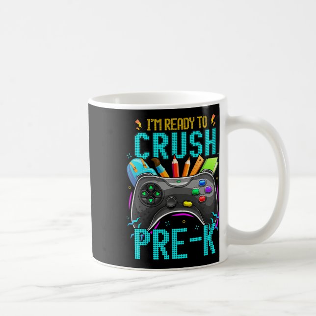 Ich bin bereit, das Video-Spiel "Pre-k CK to Schoo Kaffeetasse (Rechts)