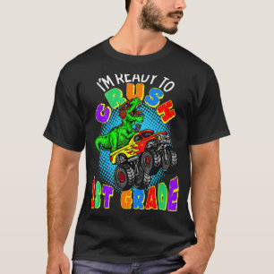 Ich bin bereit, den 1. Grade Dinosaurier Monster T T-Shirt