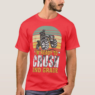 Ich bin bereit, den 2. Klasse-zurück-Schulwagen zu T-Shirt