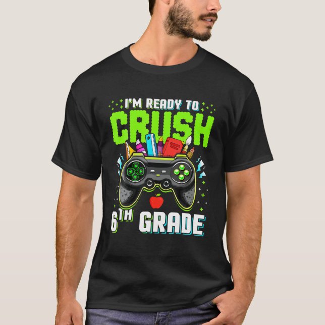 Ich bin bereit, den 6. Grad zurück zum Schulvideo  T-Shirt (Vorderseite)