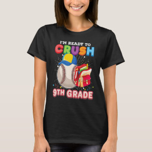 Ich bin bereit, den Baseball der 9. Klasse zurück T-Shirt