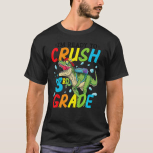 Ich bin bereit, den dritten Schulabschluss in Dino T-Shirt