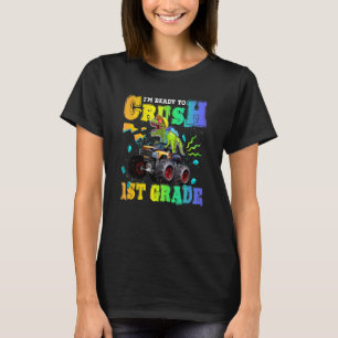 Ich bin bereit, den ersten Schulabschluss in Dinos T-Shirt