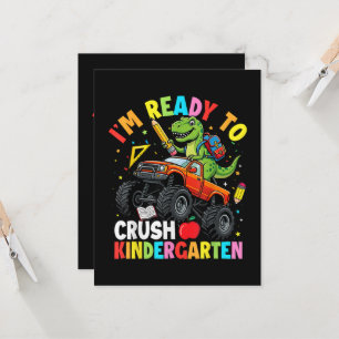 Ich bin bereit, den ersten Tag im Kindergarten zu Einladung