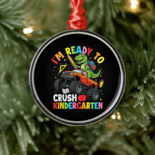 Ich bin bereit, den ersten Tag im Kindergarten zu Ornament Aus Metall