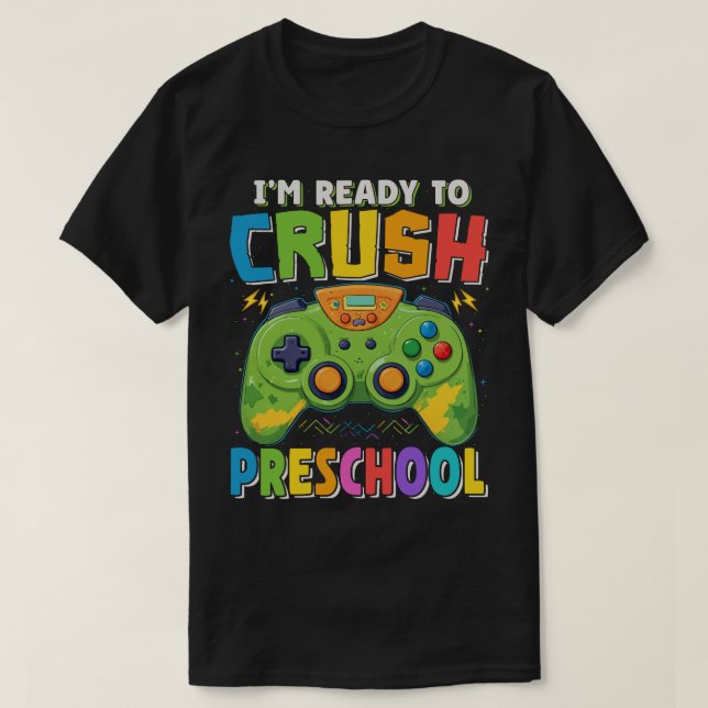 Ich bin bereit, den Gamer der Vorschulzeit wieder  T-Shirt (Design vorne)