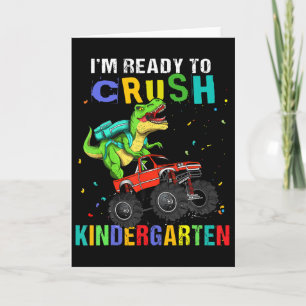 Ich bin bereit, den Kindergarten-Dinosaurier-Ck zu Karte