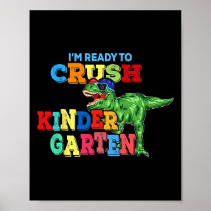 Ich bin bereit, den Kindergarten-Dinosaurier-Ck zu Poster