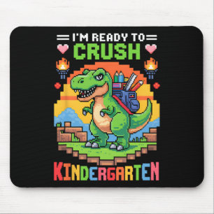 Ich bin bereit, den Kindergarten-Dinosaurier-Gamer Mousepad