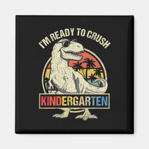 Ich bin bereit, den Kindergarten Dinosaurier-Jungs Magnet