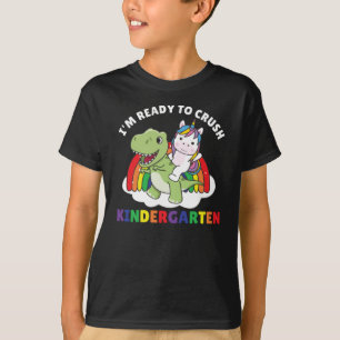 Ich bin bereit, den Kindergarten Dinosaurier Unico T-Shirt