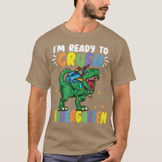 Ich bin bereit, den Kindergarten-Dinosaurier wiede T-Shirt