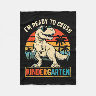 Ich bin bereit, den Kindergarten Dinosaurier zurüc Fleecedecke