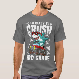 Ich bin bereit, den Kindergarten-Hai-Monster-LKW z T-Shirt