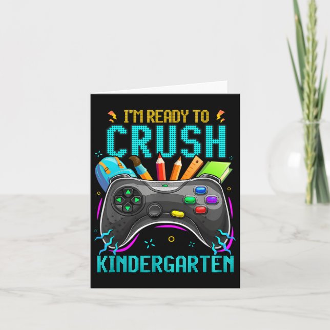 Ich bin bereit, den Kindergarten mit dem Video zur Karte (Vorderseite)