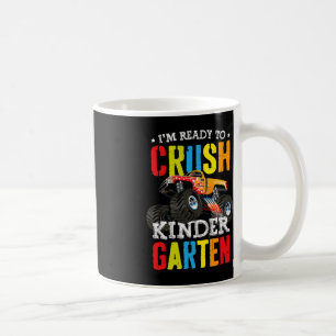 Ich bin bereit, den Kindergarten-Monster-LKW zu ze Kaffeetasse