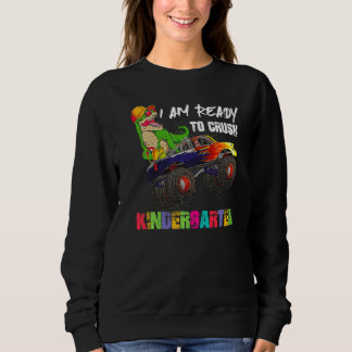 Ich bin bereit, den Kindergarten-Monster-Truck-Din Sweatshirt