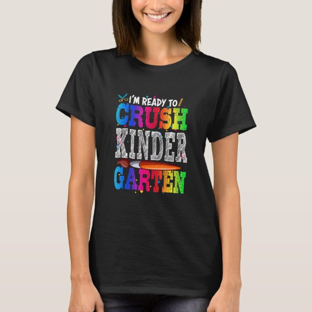 Ich bin bereit, den Kindergarten wieder zum Schulk T-Shirt (Vorderseite)