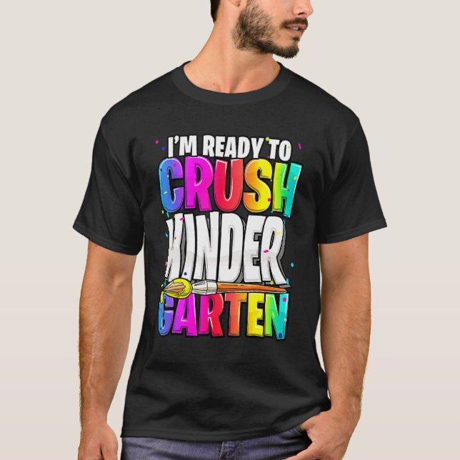 Ich bin bereit, den Kindergarten wieder zum Schulk T-Shirt (Vorderseite)