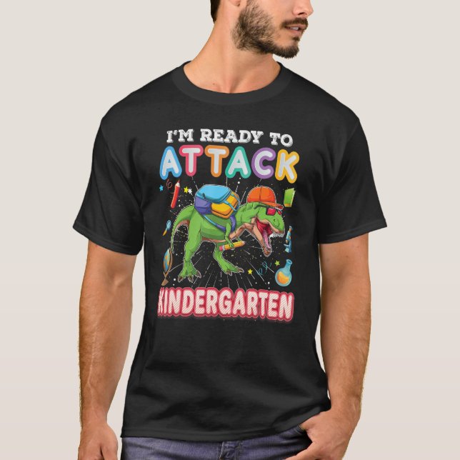 Ich bin bereit, den Kindergarten wieder zur Schule T-Shirt (Vorderseite)