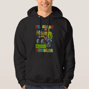 Ich bin bereit, den Kleinkind-Dinosaurier-Monstert Hoodie