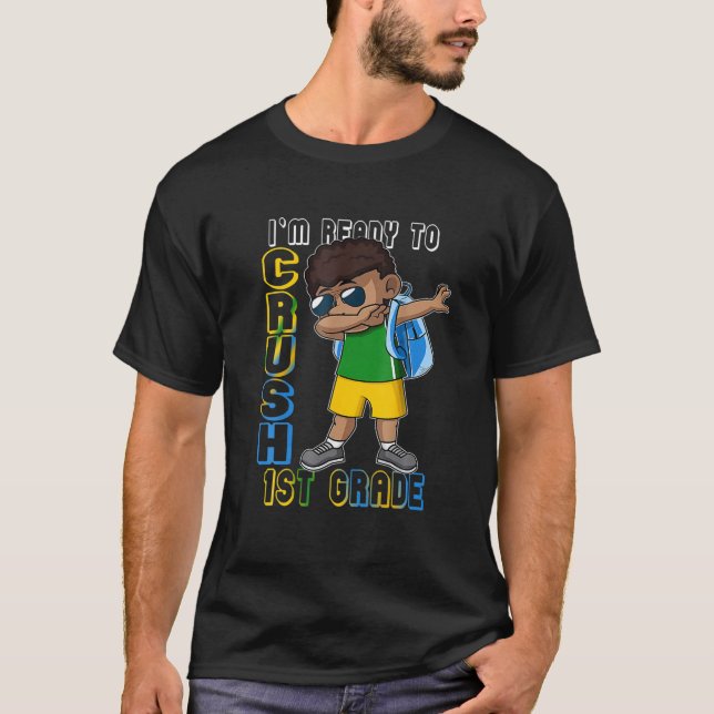 Ich bin bereit, den Niedlichen schwarzen Bo der 1. T-Shirt (Vorderseite)