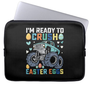 Ich bin bereit, den Ostereier-Monsterlkw zu zerque Laptopschutzhülle