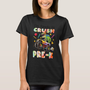 Ich bin bereit, den Pre-K Monster Truck Dinosaurie T-Shirt