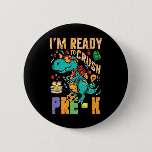 Ich bin bereit, den Pre-k-Monstertruck Dino Byck T Button