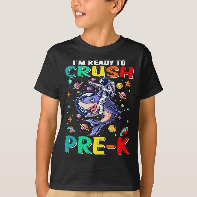 Ich bin bereit, den vor dem K. Astronauten gekreuz T-Shirt (Vorderseite)