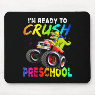 Ich bin bereit, den Vorschul-Monstertruck-Dinosaur Mousepad