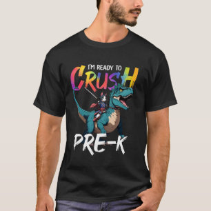 Ich bin bereit, den Vorschulbeginn Ninja-Katze zu T-Shirt