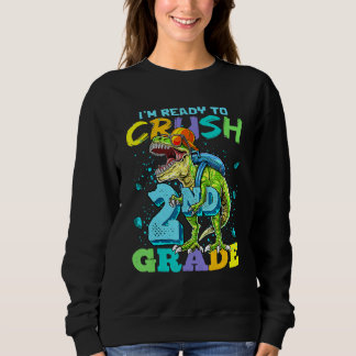 Ich bin bereit, den zweiten Grad Rex Dinosaurier w Sweatshirt