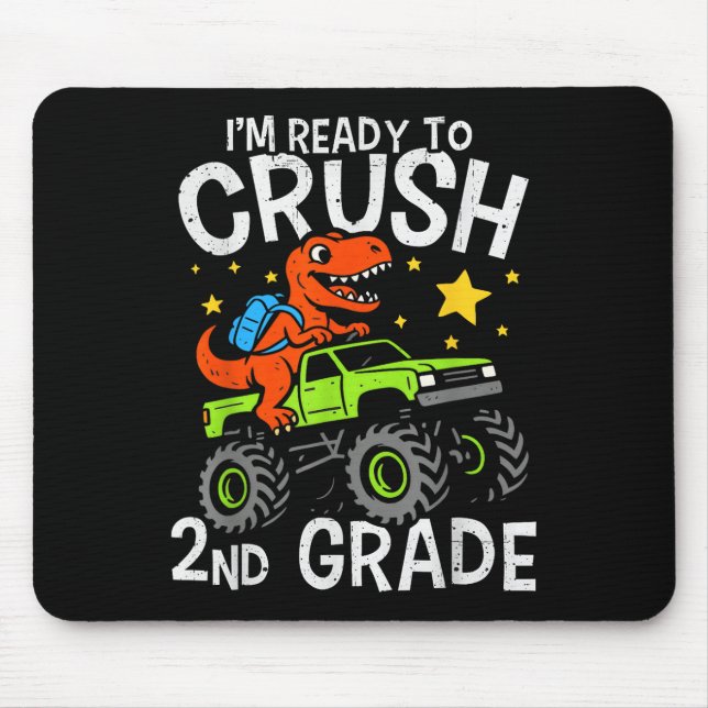 Ich bin bereit, die 2. Klasse Dinosaurier-Monstert Mousepad (Vorne)