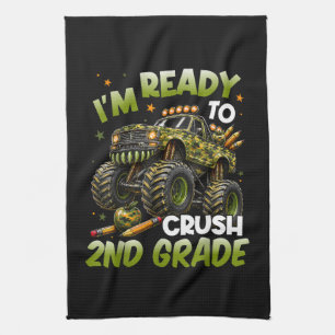 Ich bin bereit, die 2. Klasse Monstertruck zu zerq Geschirrtuch