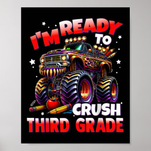 Ich bin bereit, die 3. Klasse Monstertruck-Jungs-K Poster