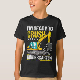Ich bin bereit, die Baustellenfahrzeuge im Kinderg T-Shirt