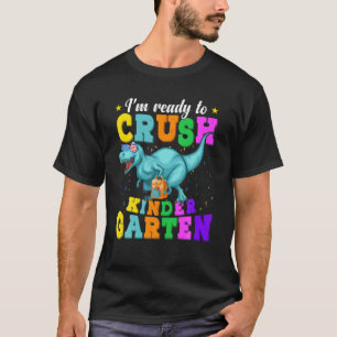 Ich bin bereit, die Flagge des Kindergarten Dinosa T-Shirt