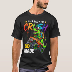 Ich bin bereit, die Monstertruck-Dinos der 2. Klas T-Shirt