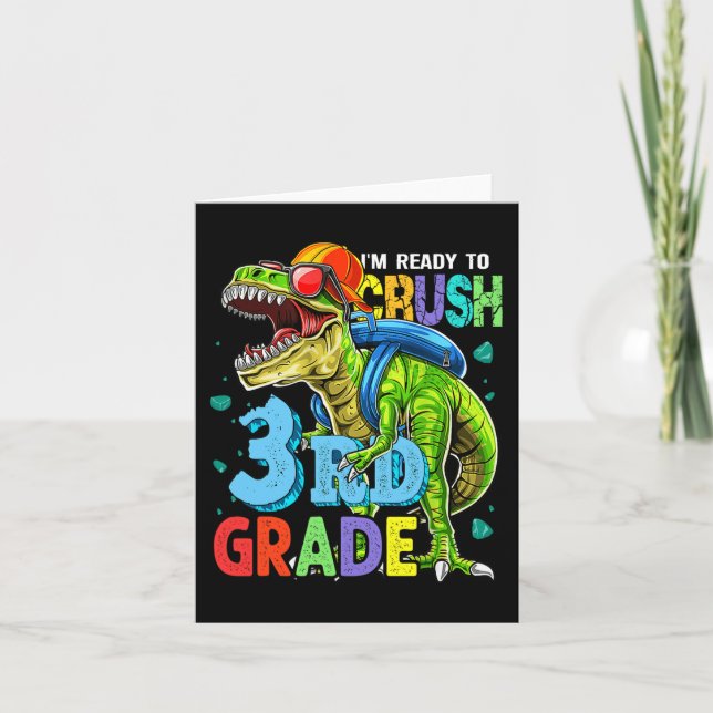 Ich bin bereit, Dinosaurier der 3. Klasse wieder n Karte (Vorderseite)