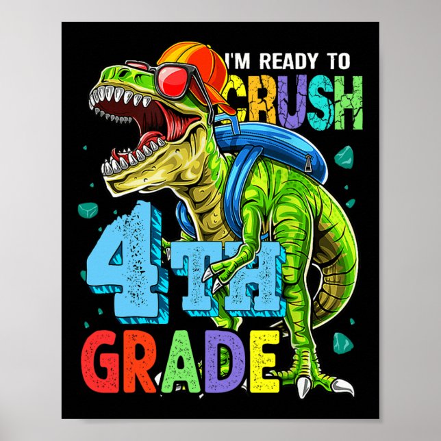 Ich bin bereit, Dinosaurier der 4. Klasse nach Sch Poster (Vorne)