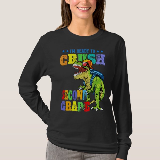 Ich bin bereit, Dinosaurier der zweiten Klasse wie T-Shirt (Vorderseite)