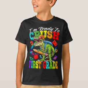 Ich bin bereit, Dinosaurier erster Klasse zu zersc T-Shirt