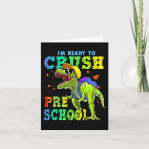 Ich bin bereit, Dinosaurier in der Vorschule zu ze Karte