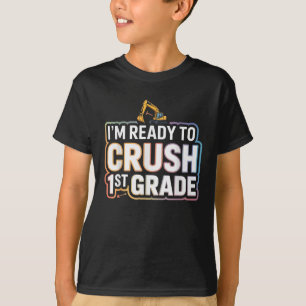 Ich bin bereit, einen Bagger der ersten Klasse zu T-Shirt