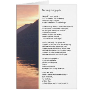 Ich bin bereit, es noch einmal zu versuchen...Bezi