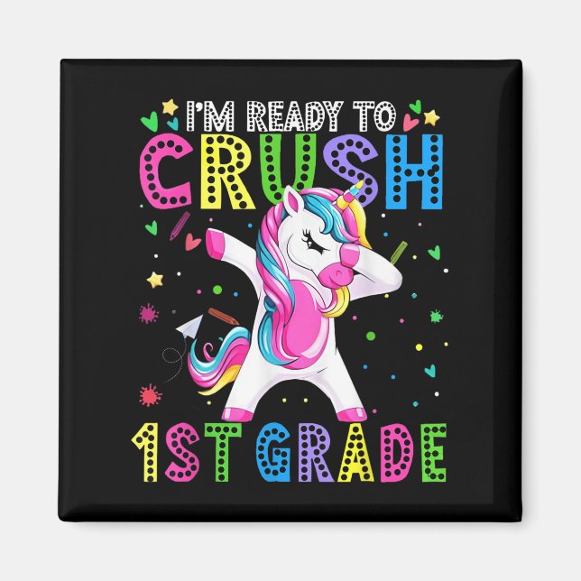 Ich bin bereit für den ersten Schulabschluss Magnet (Vorne)