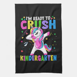 Ich bin bereit für den Kindergarten Zurück zur Sch Geschirrtuch
